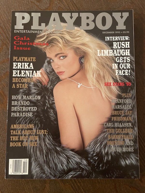 Playboy Magazine DECEMBER 1993 Erika Eleniak Arlene Baxter Rush Limbaugh
