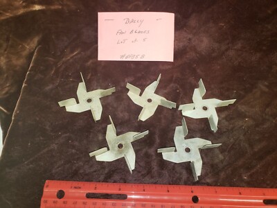 LOT OF (5) ORIGINAL BALLY FAN FOR ANTIQUE SLOT MACHINE  #BFB5B