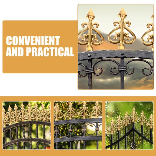 Usine 4Pcs Fence Decorative Fence Finials Metal Fence Heads Anti-climbing Fence
