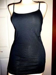 NWT AEROPOSTALE STRETCH COTTON BLACK BUILT-IN BRA TANK TOP SIZE S/P | eBay