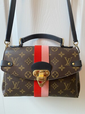 LOUIS VUITTON Georges BB Monogram Canvas Shoulder Bag Coquelicot