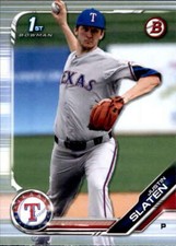 2019 Bowman Draft #BD-24 Justin Slaten Texas Rangers