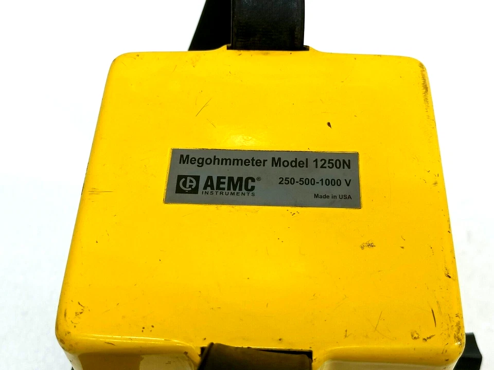 Aemc 1250N Hand Cranked Analog Megohmmeter Ohm Module Kit 250-500-1000V - Image 3 of 4
