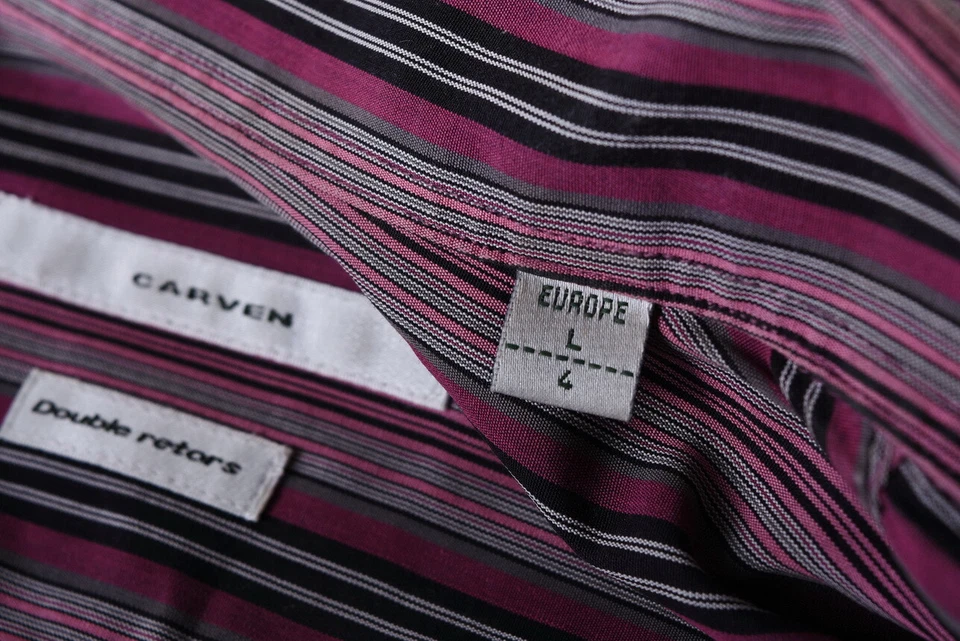 Camisa de manga larga a rayas talla L talla L Carven Double Retors Foto 4 de 4