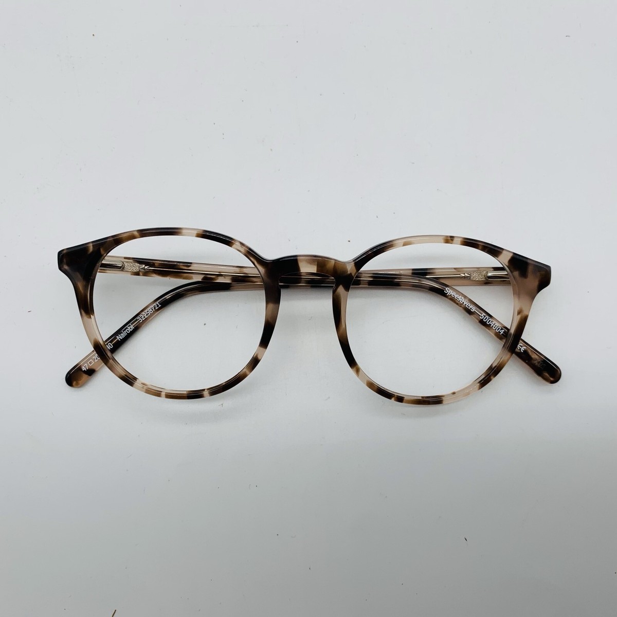 SPECSAVERS eyeglasses BROWN MOTTLE ROUND glasses frame MOD 