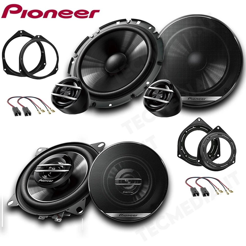 Kit 6 Haut-Parleurs Pioneer Coaxiaux 2 Voies Avant Arrière Opel Corsa D 2006 - Photo 1/4