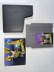Nintendo NES Solomon&rsquo;s Key Authentic Game & Manual Cartridge 5 Screw Tecmo 1985
