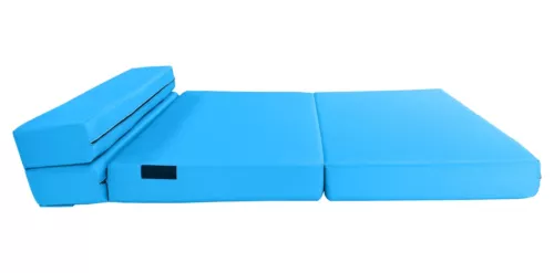 Lounger Folding Foam Mattresses, Portable Sleeper Sofa Bed 6x54x 80 Turquoise