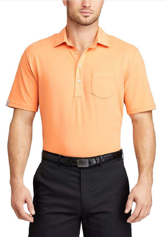 Мужское поло RLX Ralph Lauren Golf Mens Active Fit Tech Piqu Golf Polo Poppy оранжевый Lg 11590₽