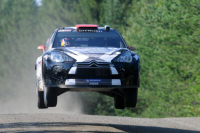 Kimi Raikkonen (FIN) Citroen D3 WRC on the shakedown stage 2011 WRC Old Photo 1