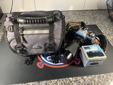 Samsonite Bag, 2x Tele Converter, Canon AE-1 Program 35mm Film Camera w/Kit Lens