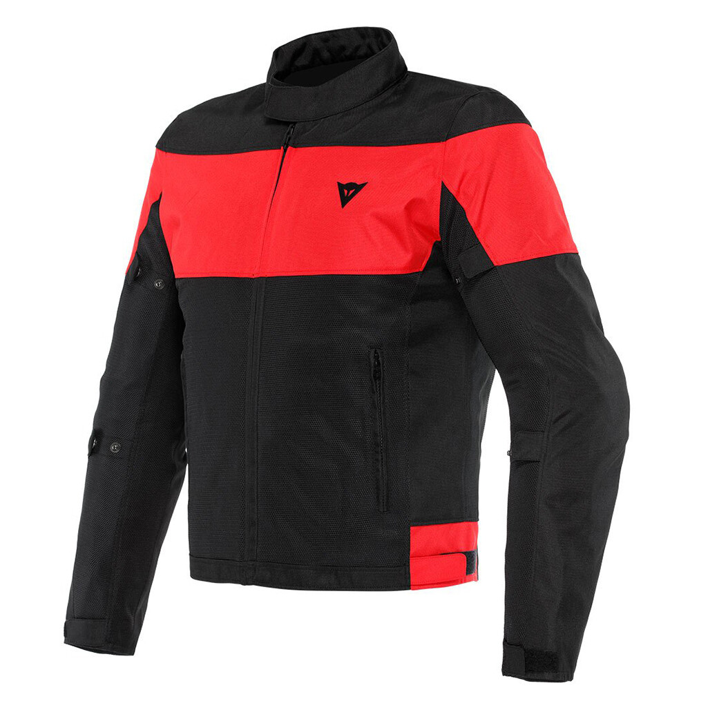 DAINESE ELETTRICA AIR TEX JACKET BLACK-BLACK-LAVA-RED 52 | eBay