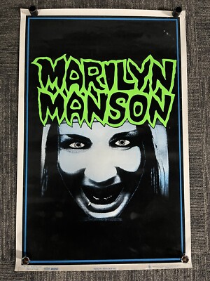 1996年製 MARILYN MANSON ブラックライト ヴィンテージポスター