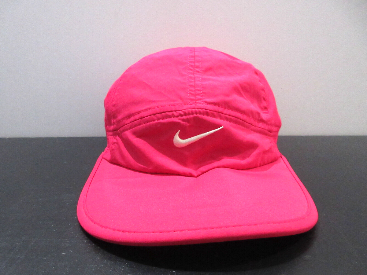 Nike Hat Cap Strap Back Pink Panel Tailwind Featherlight Tennis