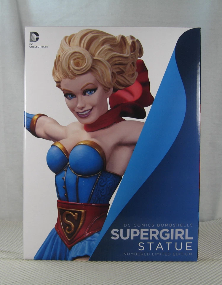 Bombshells Supergirl Estatua 1ª Edición Coleccionables DC Superman TOTALMENTE NUEVO Foto 2 de 4