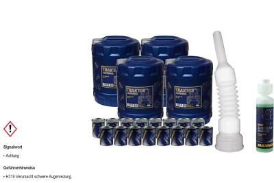 40L MANNOL Motoröl Traktor SuperAPI CD 15W-40  inkl. Additiv Auslaufschlauch
