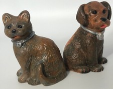 Melissa Doug Resin Dog and Cat Figurines, Painted Miniature 2 1/2 in tall