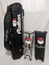  1DAY SHIP  Malbon stand caddy bag Black 3-way Self-Supporting Golf Bag