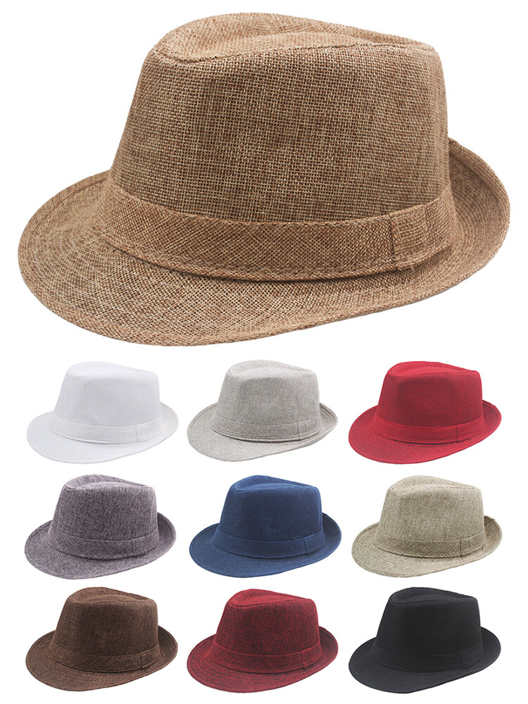 APL Cappello Jazz Uomo Traspirante In Lino Cappello da Sole Outdoor Cappello di Paglia Con ↑