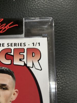 2022 Leaf Signature Series Phil Foden Red 1/1 Auto Autograph