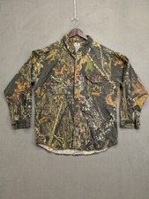 Mossy Oak Break Up Camo Shirt Mens XL Long Sleeve Button Down Pockets Hunting