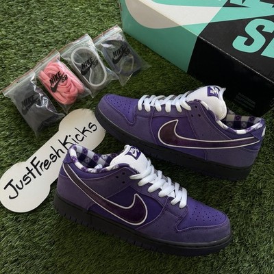 Nike SB Dunk Low Concepts Purple Lobster BV1310-555 PRE-OWNED AUTHENTIC Size 10