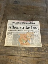 Dallas Morning News January 17, 1991 Allies Strike Iraq