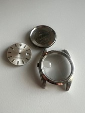 ORIGINAL ROLEX 1501 GEHÄUSE CASE & DIAL DATEJUST 34mm SILBER