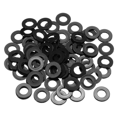 #ad 85Pcs M8 Nylon Flat Washers Plastic Washer 8mm ID 14mm OD 1mm Thick Black $15.95