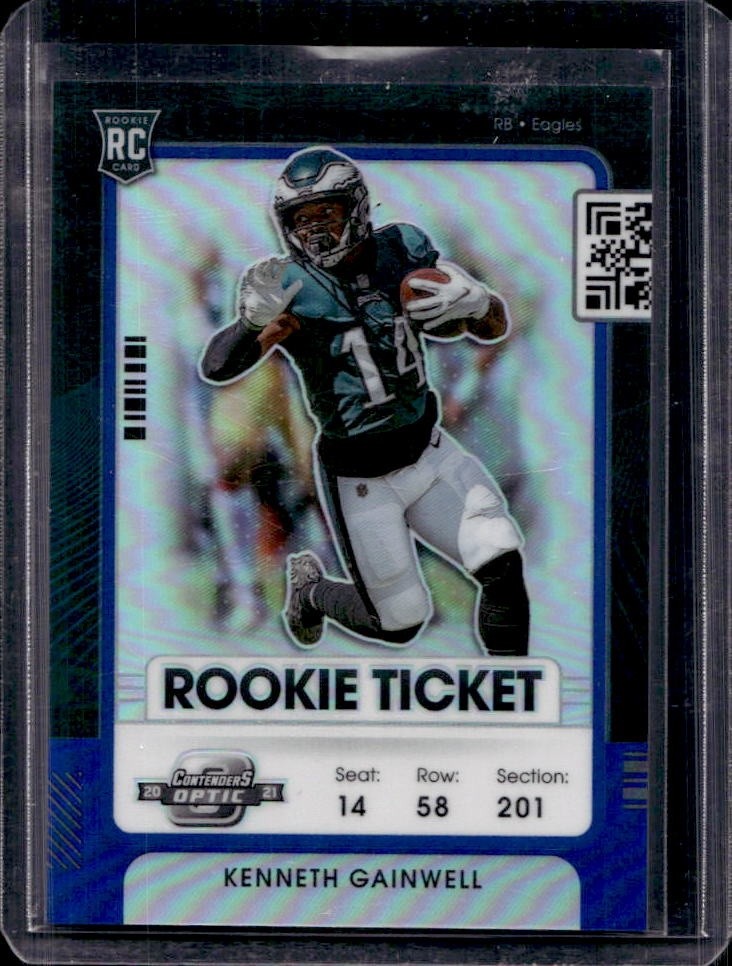 Kenneth Gainwell Panini Contenders Optic #79 Blue