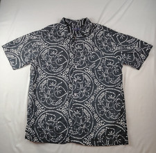 Cremieux Classics Mens Large Short Sleeve Button Down Shirt Beach Casual EUC