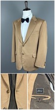 RARO cappotto blazer uomo Brioni cashmere Vicuna pavone tessuto tweed 44US