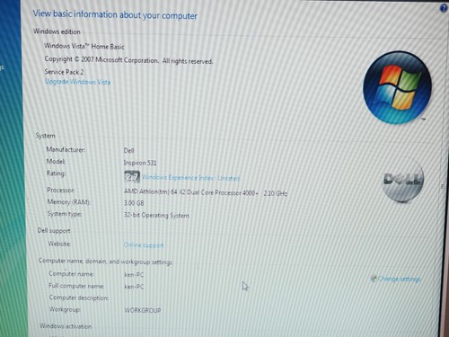 Dell Inspiron 531 MT AMD Athlon 64 x2 2.60GHz 3GB RAM No HDD No OS - Picture 12 of 13
