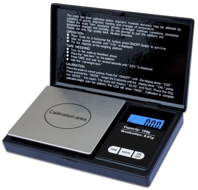 Classic 3805 Series Digital Pocket Scale, 100 by 0.01g, Black