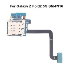 Sim Card Reader With Flex Cable for Samsung Galaxy Z Fold2 5G SM-F916 Replace