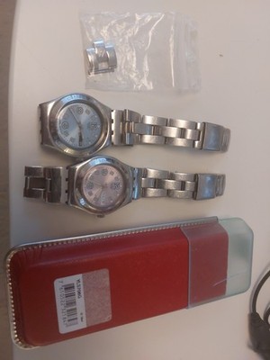 Swatch Irony Ciel Clair Violet Watch Women 33mm Lila Und Blaues Zifferblatt 