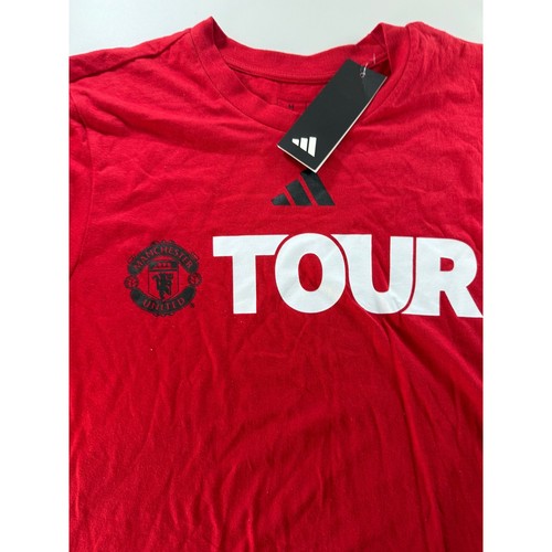 Adidas Manchester United Tour Soccer Red Mens Size Medium Tee Shirt NEW - Bild 4 von 10