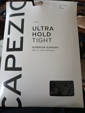 Capezio Women's XL Black Ultra Hold Semi-Opaque Matte Ballet Footed Tights