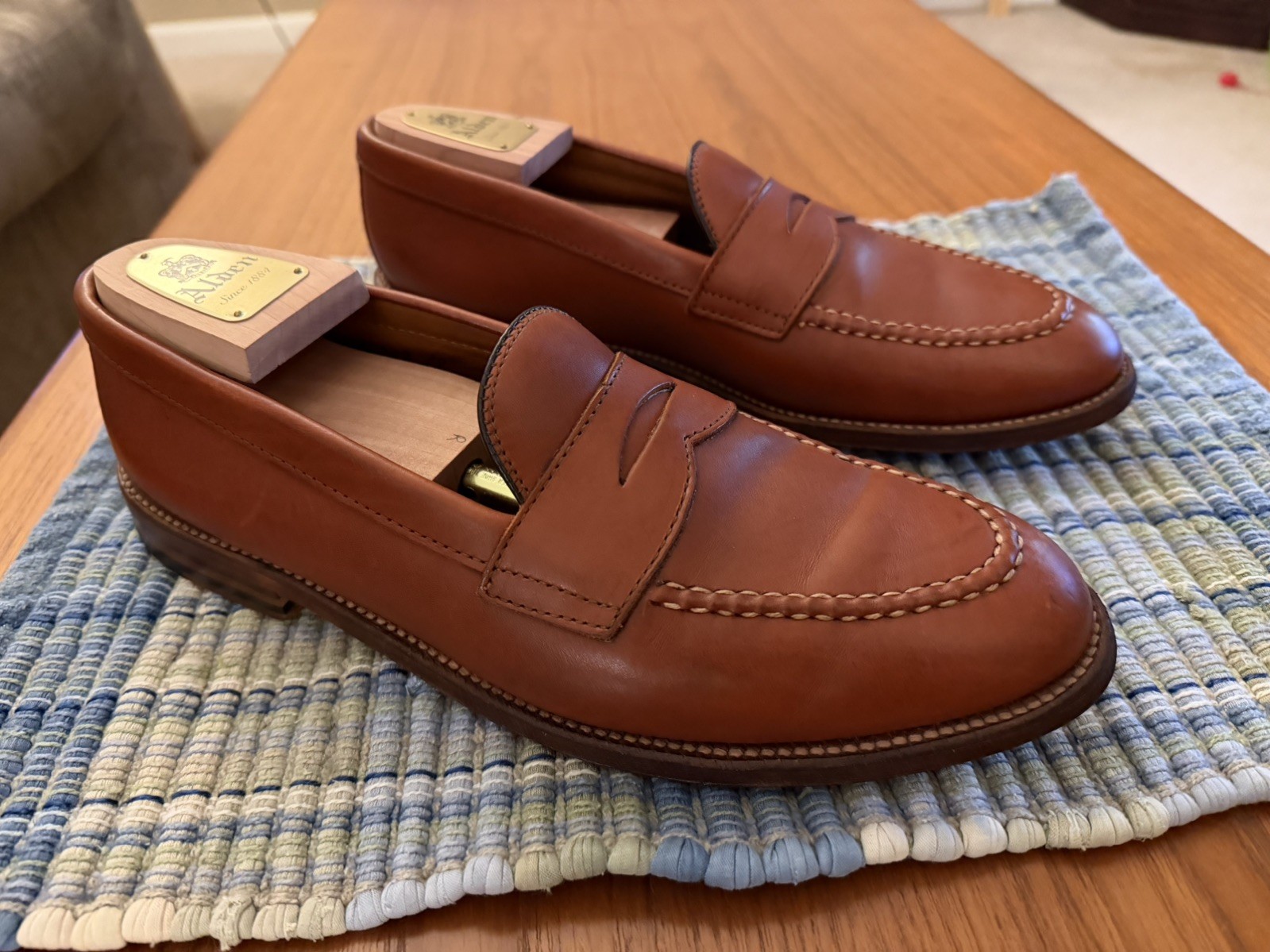 Alden 00066 Burnished Tan Calfskin LHS / Penny Loafer