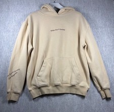 White Fox Hoodie Beige Color S/M White Fox Society Front Print