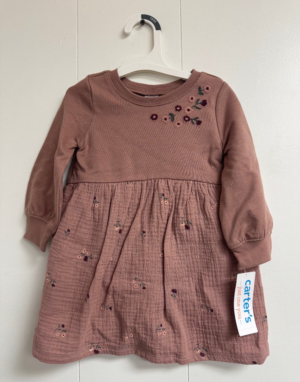 Carter's Baby Girl Dress 2 Piece Set 18 months NWT