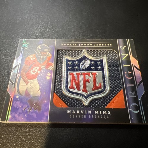 MARVIN MIMS - 2023 Origins Shield RC Jumbo 1/1 SHIELD - Picture 1 of 4