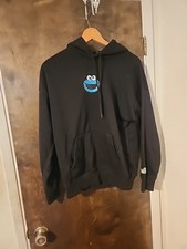 Sesame Street - Cookie monster Head Pullover Hoodie Size S