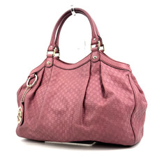 Gucci Sukey Borsa a tracolla Pelle Shima Micro GG Rosa Autentica 420T0450