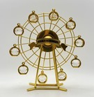 Crystal Ferris Wheel Ornament Gold Tone Decorative Display Figure