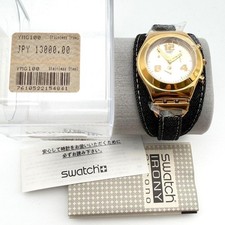 Swatch Watch Battery Chronograph Denim Belt Men's Working Watch