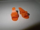 Vintage Barbie Doll Orange Open Toe Heels NICE Japan