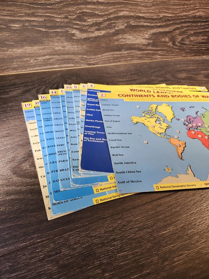 Geosafari Basic Map Set EI-8764 Educational Insight National Geographic-Cards - Image 2 of 2