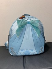 Loungefly Disney Princess Cinderella Blue Dress Bow Cosplay Backpack