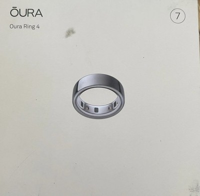 BRAND NEW SEALED Oura Ring 4 Smart Ring Size 7 Activity Tracker, 4th Gen. Silver